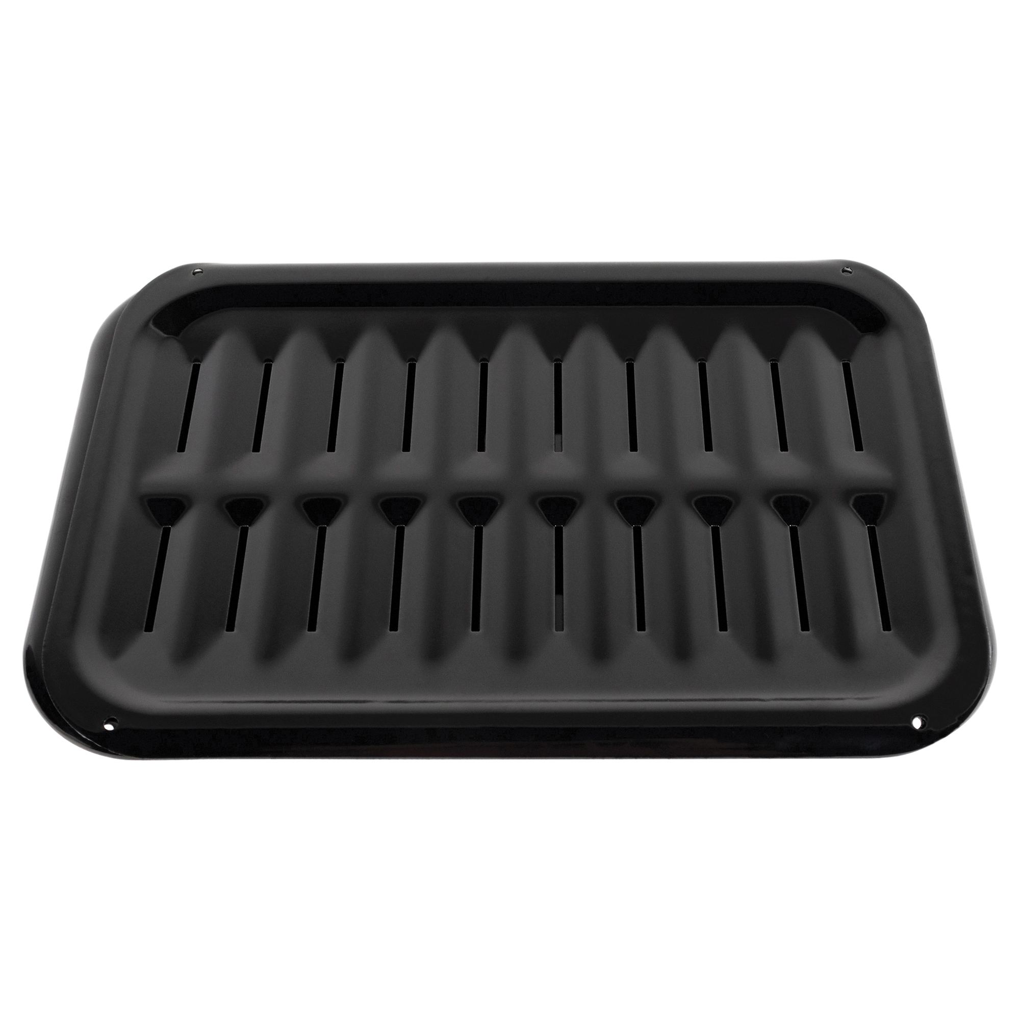 Certified Appliance Accessories, Heavy-Duty Broiler Pan Grill Set, 8.5in. x 12.75in., Pieces (qty.) 2 Bottom Diameter 15.3 in, Material Combination, Model# 50008
